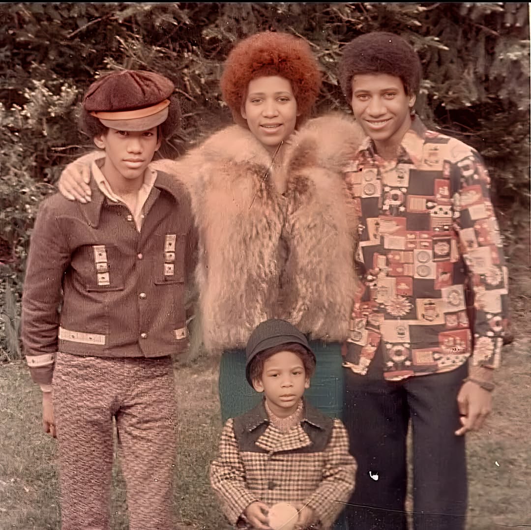 Aretha Franklin and family